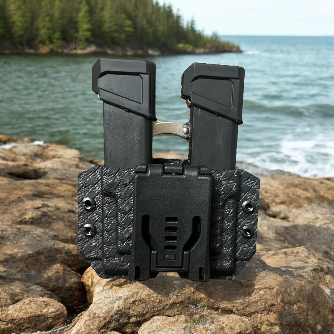 Handcuff + Pistol Double Mag Carrier