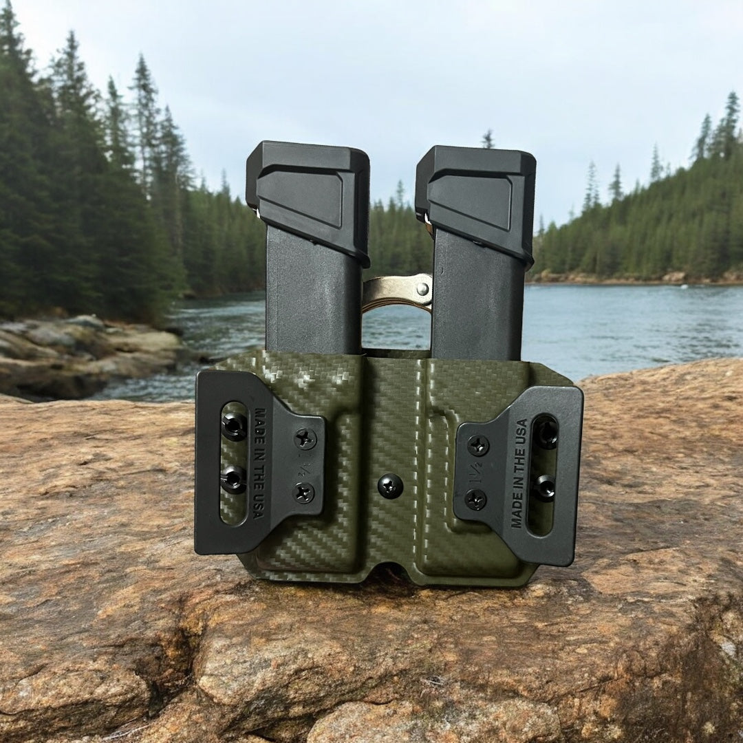 Handcuff + Pistol Double Mag Carrier