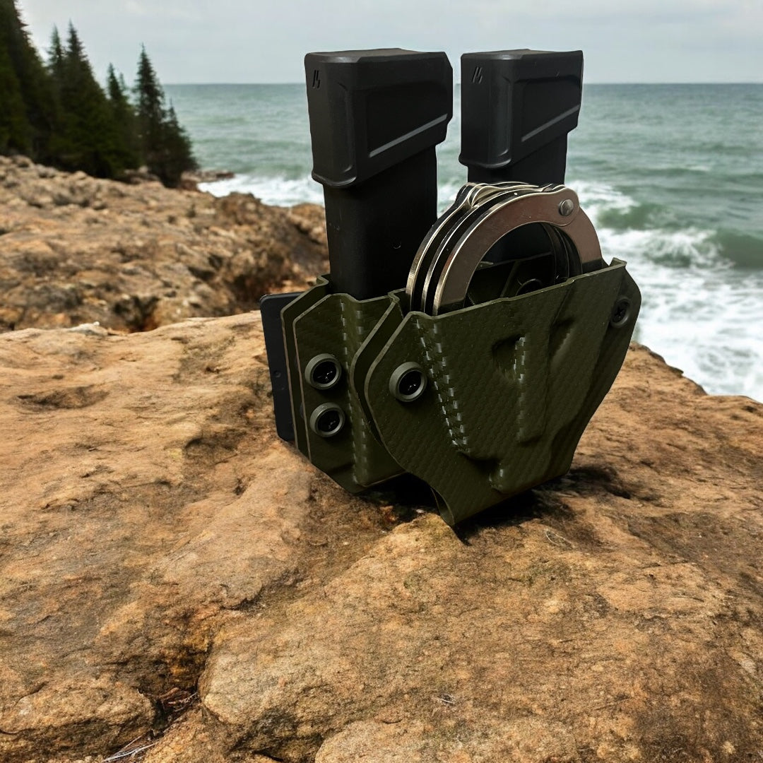 Handcuff + Pistol Double Mag Carrier