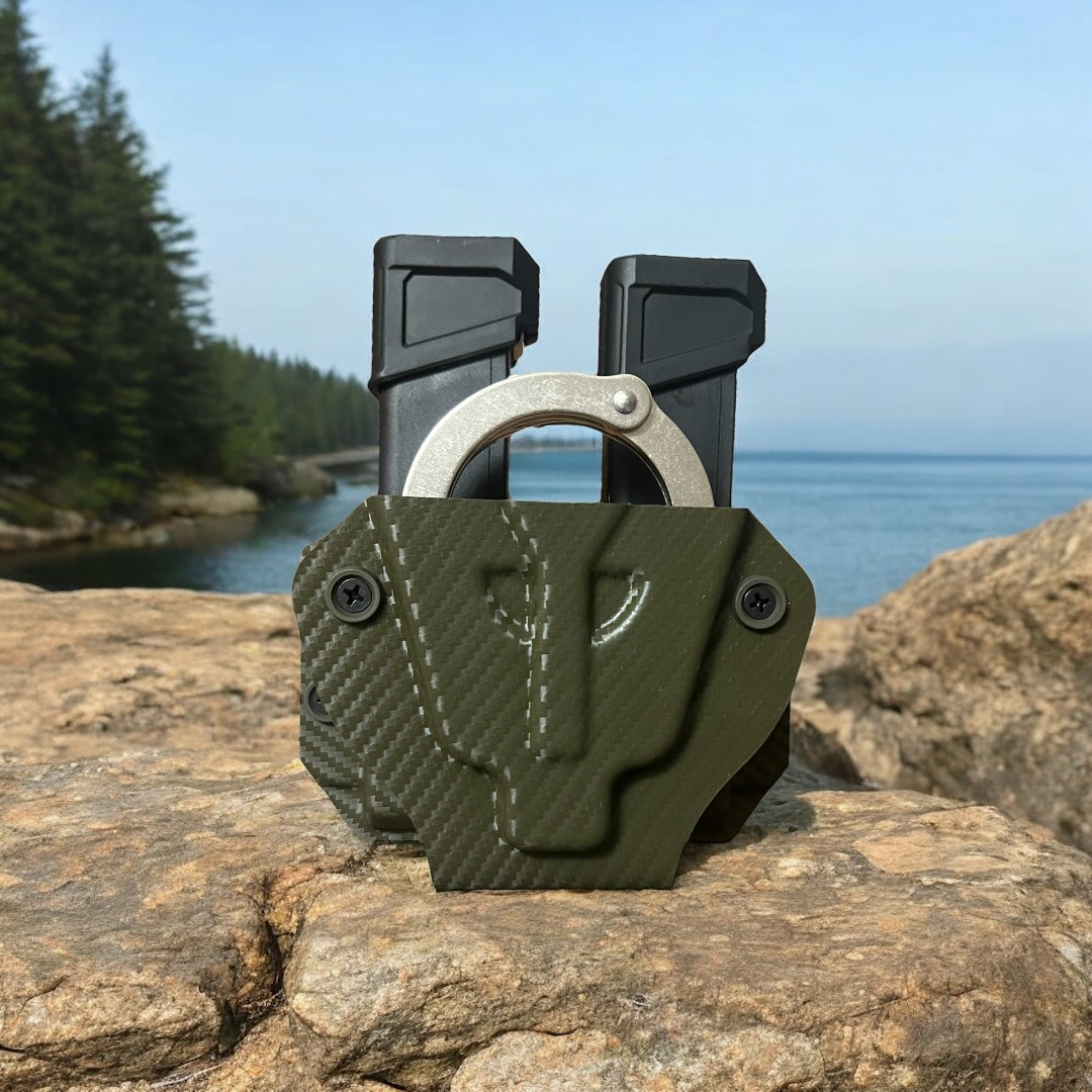 Handcuff + Pistol Double Mag Carrier