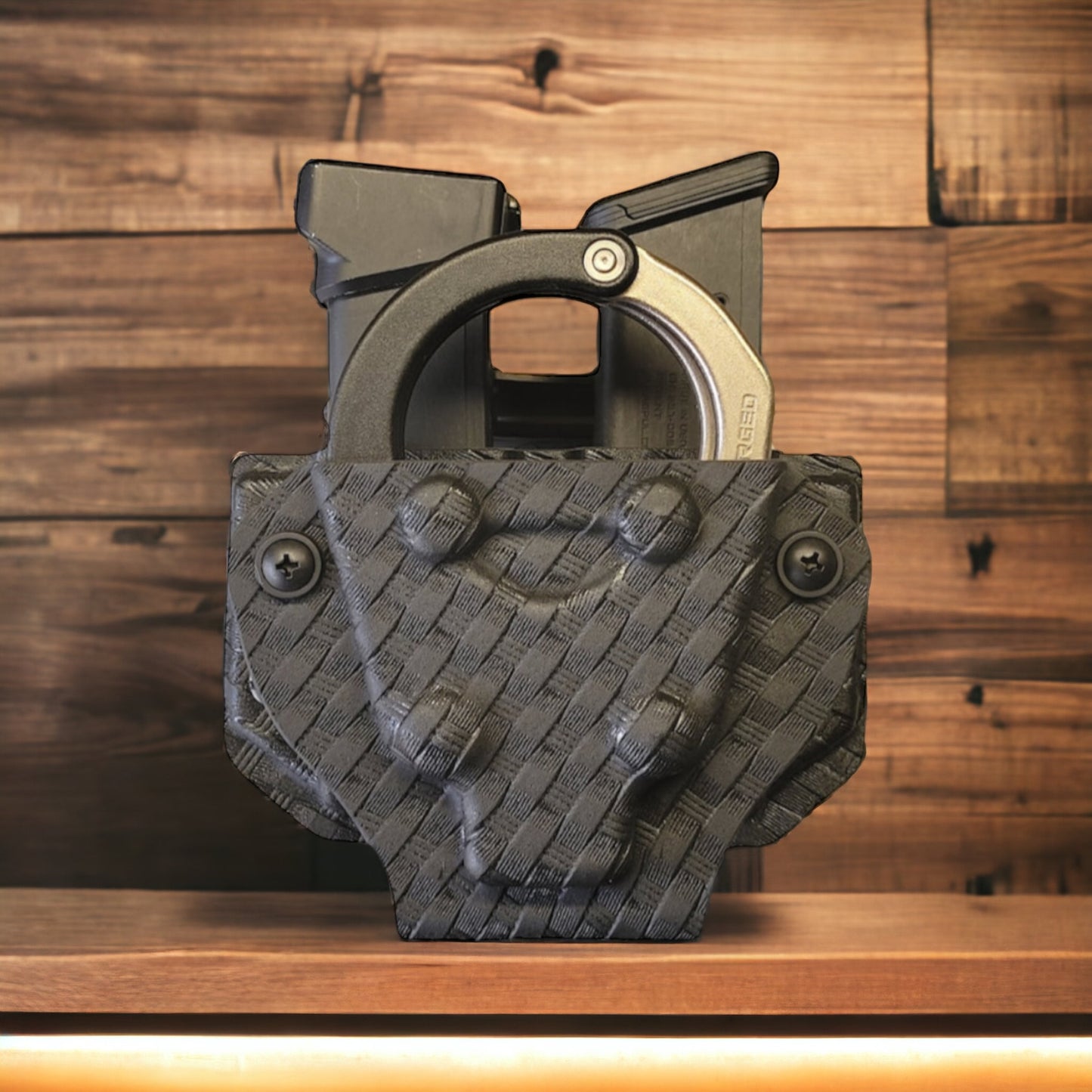 Handcuff + Pistol Double Mag Carrier