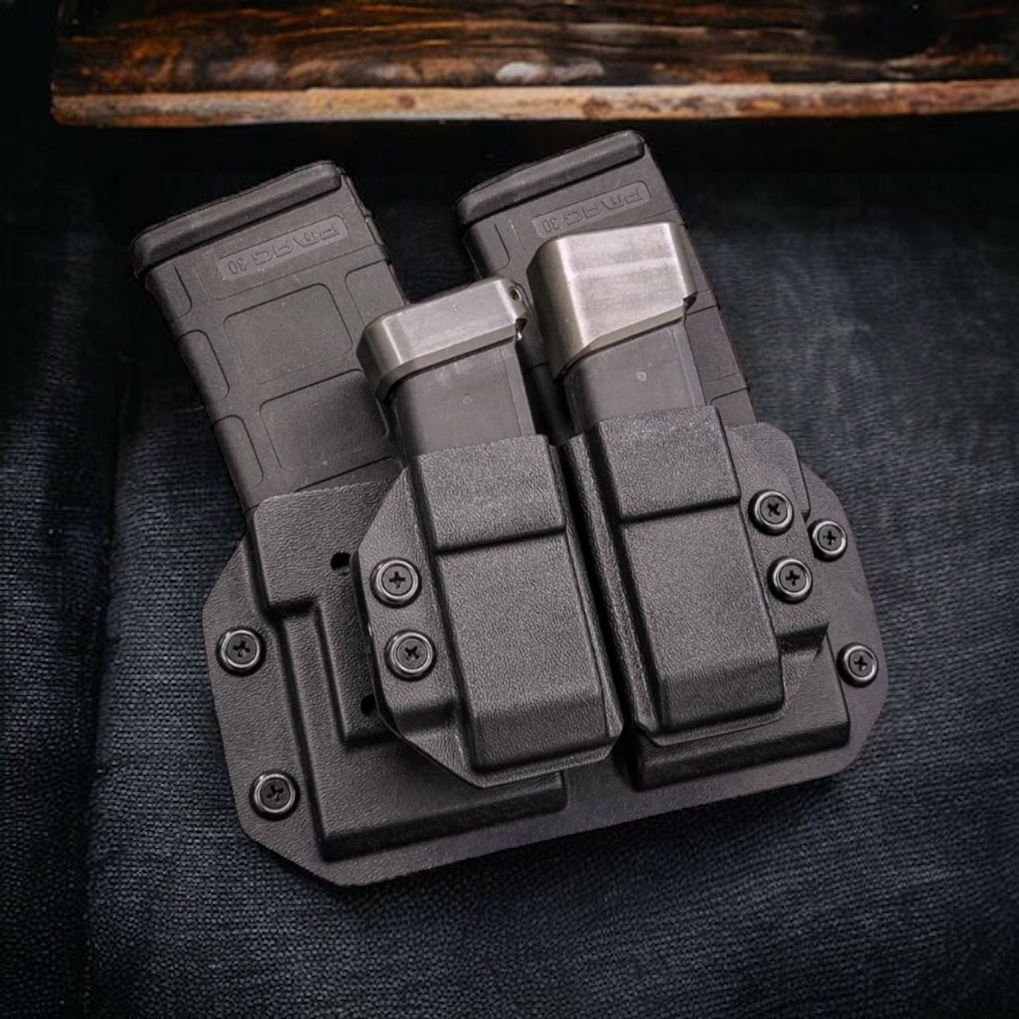 OWB Pistol + Rifle Double Mag Carrier