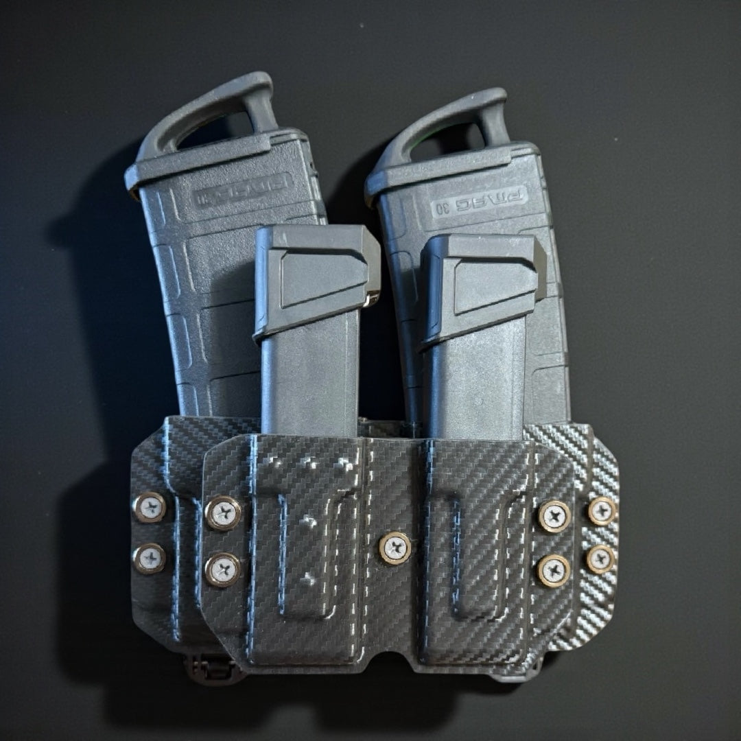 Pistol + Rifle Double Mag Carrier