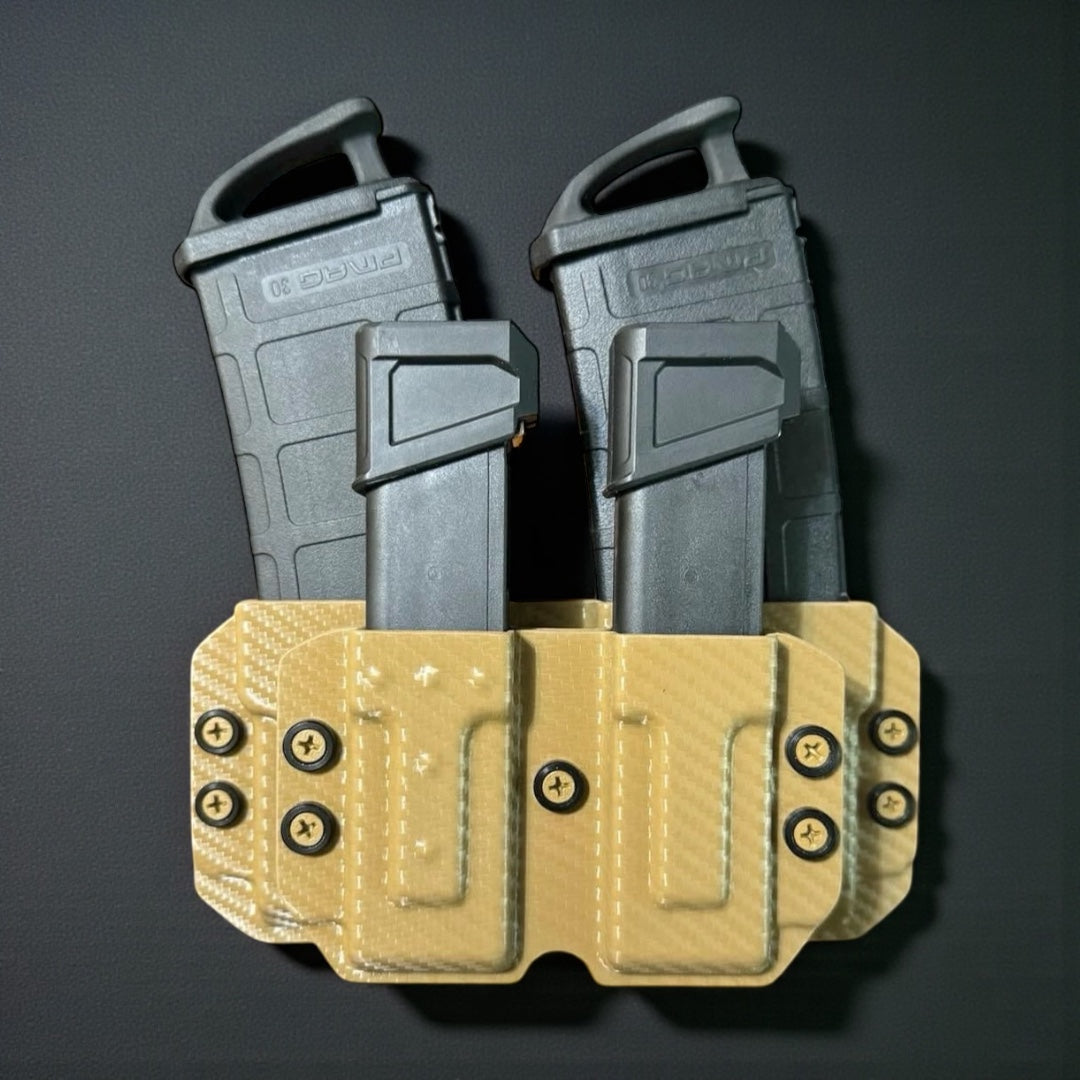 Pistol + Rifle Double Mag Carrier