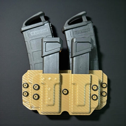 Pistol + Rifle Double Mag Carrier