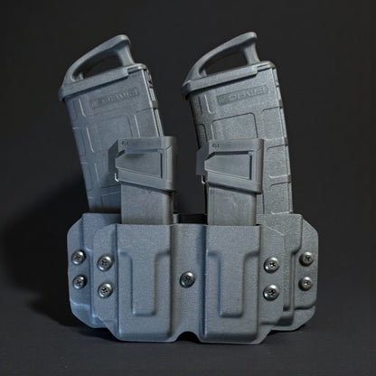 Pistol + Rifle Double Mag Carrier