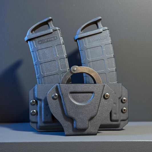 Handcuff + Rifle Double Mag Carrier